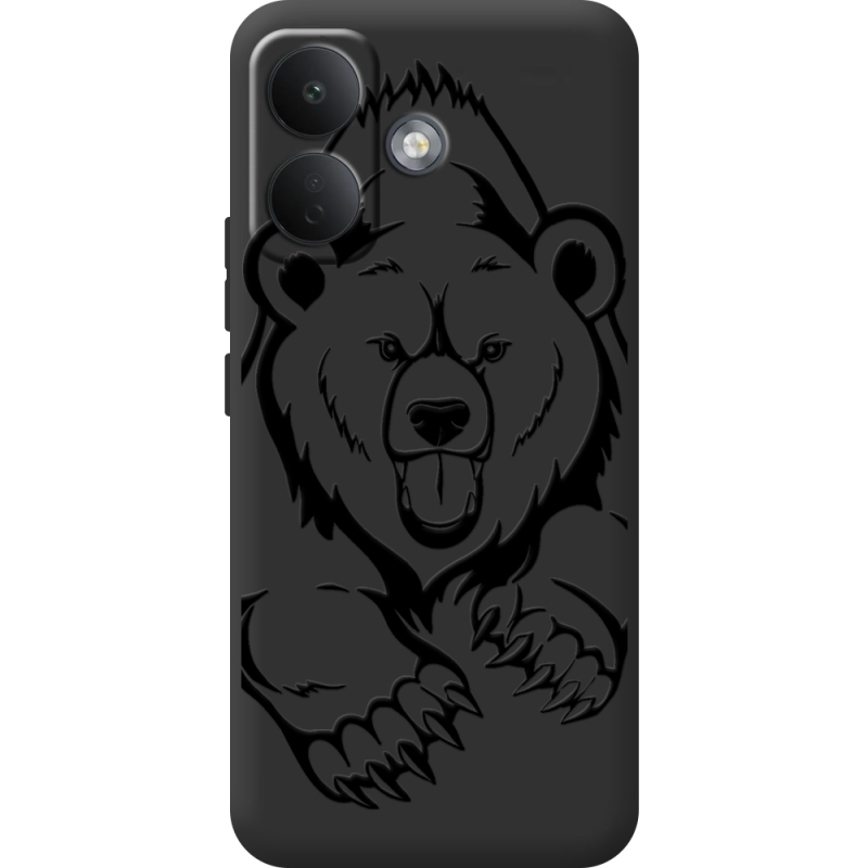 Чорний чохол BoxFace Poco X8 5G Grizzly Bear