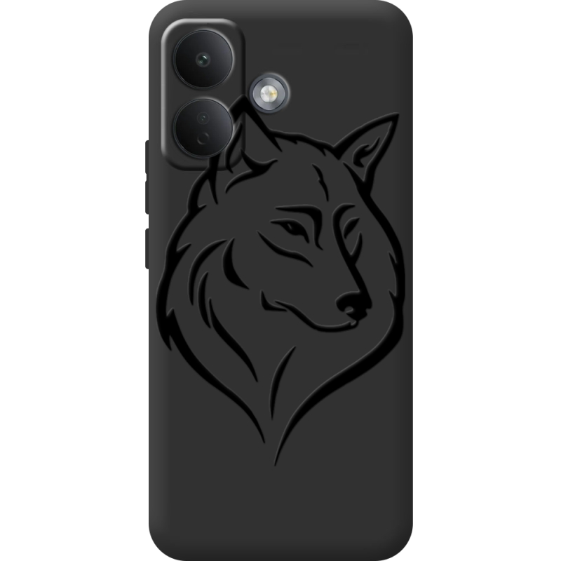 Чорний чохол BoxFace Poco X8 5G Wolf