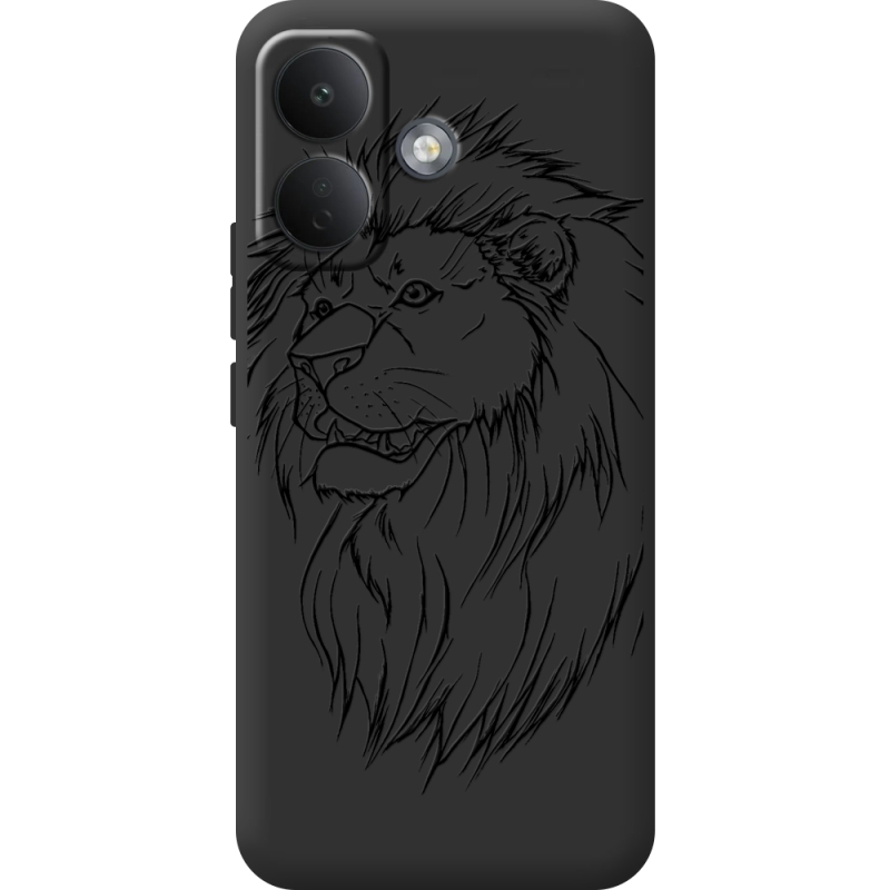 Чорний чохол BoxFace Poco X8 5G Lion