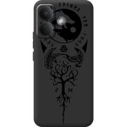Чорний чохол BoxFace Poco X8 5G Hugin and Munin