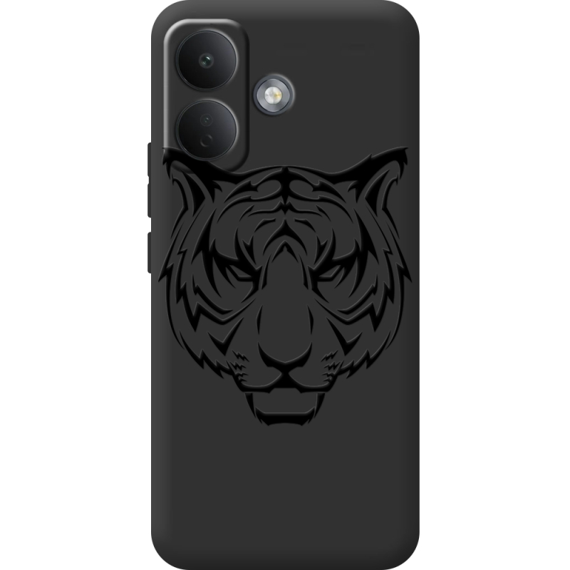Чорний чохол BoxFace Poco X8 5G Tiger