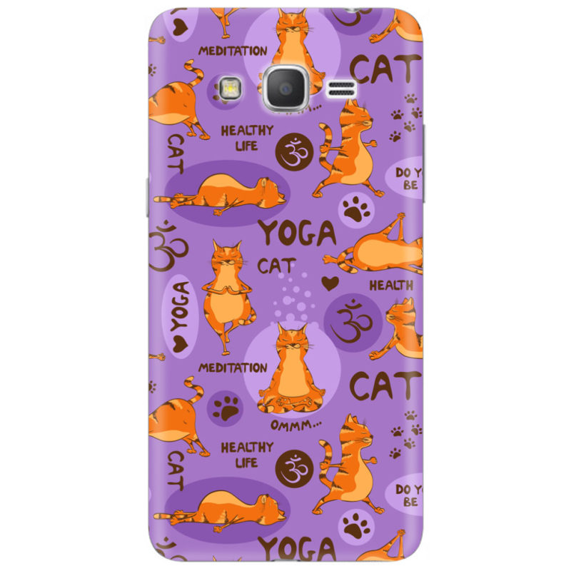 Чехол Uprint Samsung Galaxy Grand Prime G531H Yoga Cat