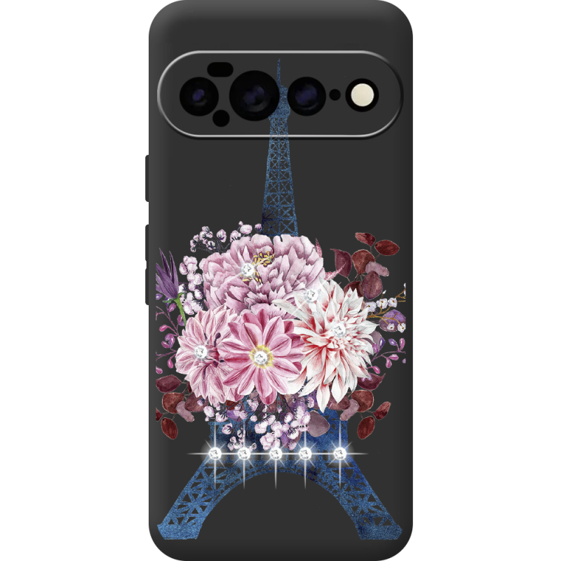 Чохол зі стразами для Google Pixel 11 Pro XL Eiffel Tower
