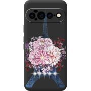 Чохол зі стразами для Google Pixel 11 Pro XL Eiffel Tower