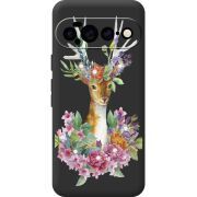 Чохол зі стразами для Google Pixel 11 Pro XL Deer with flowers