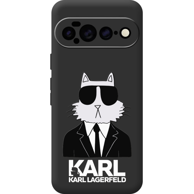Чорний чохол BoxFace Google Pixel 11 Pro XL Cat in Black