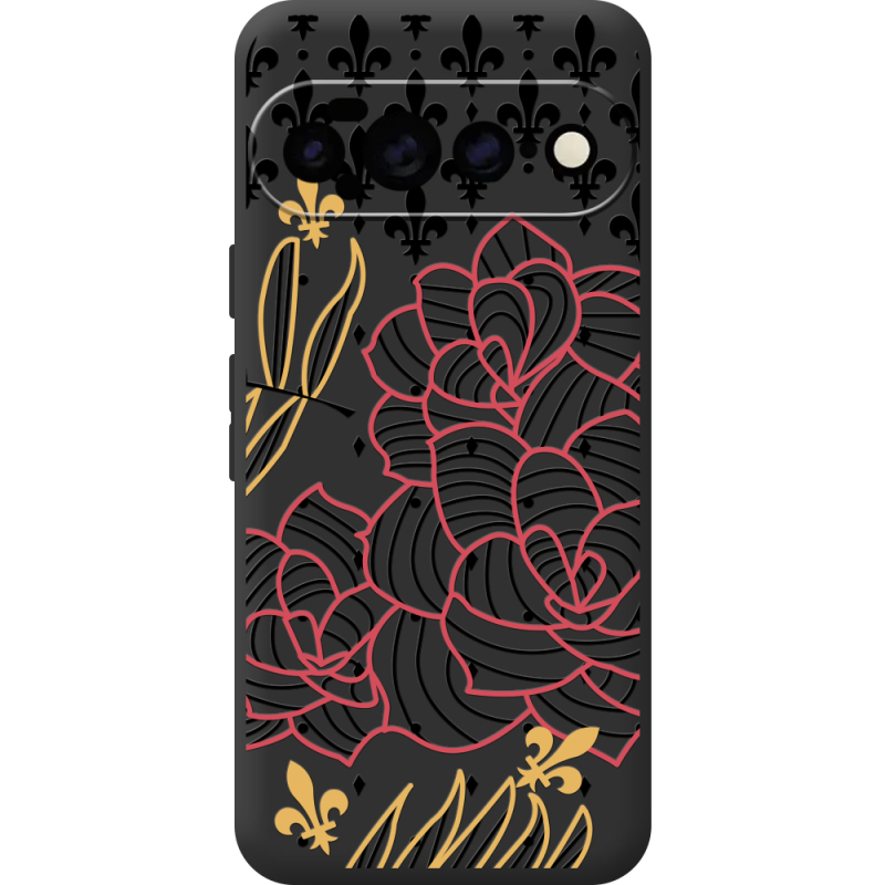 Чорний чохол BoxFace Google Pixel 11 Pro XL FranceFlowers