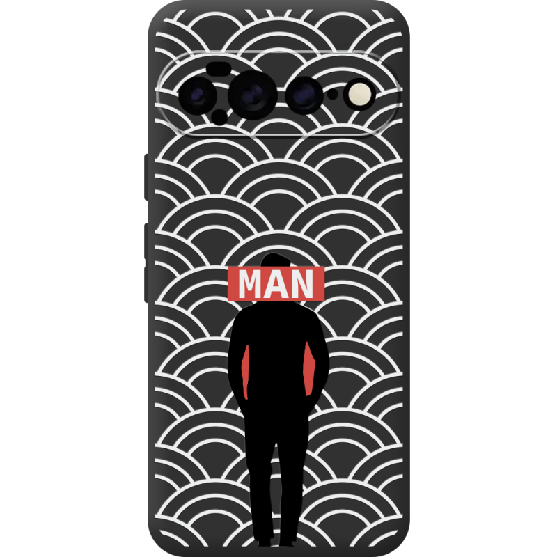 Чорний чохол BoxFace Google Pixel 11 Pro XL Man Pattern