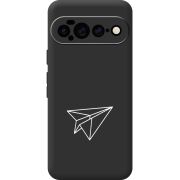 Чорний чохол BoxFace Google Pixel 11 Pro XL Paper Plane