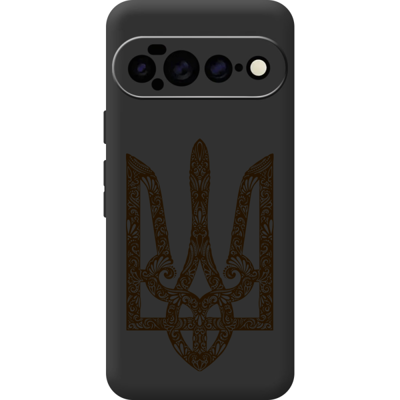 Чорний чохол BoxFace Google Pixel 11 Pro XL Ukrainian Trident