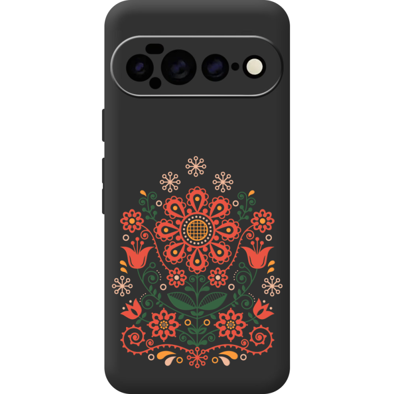 Чорний чохол BoxFace Google Pixel 11 Pro XL Ukrainian Ornament