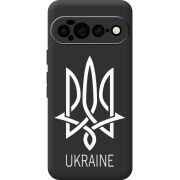 Чорний чохол BoxFace Google Pixel 11 Pro XL Тризуб монограмма ukraine