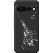 Чорний чохол BoxFace Google Pixel 11 Pro XL Військовий літак