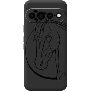 Чорний чохол BoxFace Google Pixel 11 Pro XL Horse