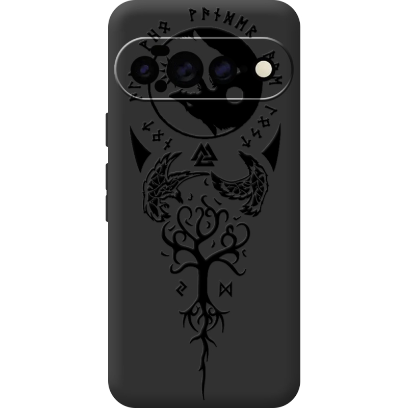 Чорний чохол BoxFace Google Pixel 11 Pro XL Hugin and Munin