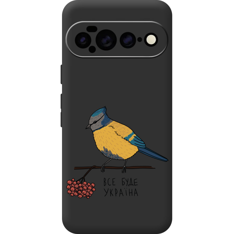 Прозорий чохол BoxFace Google Pixel 11 Pro XL Синиця і калина