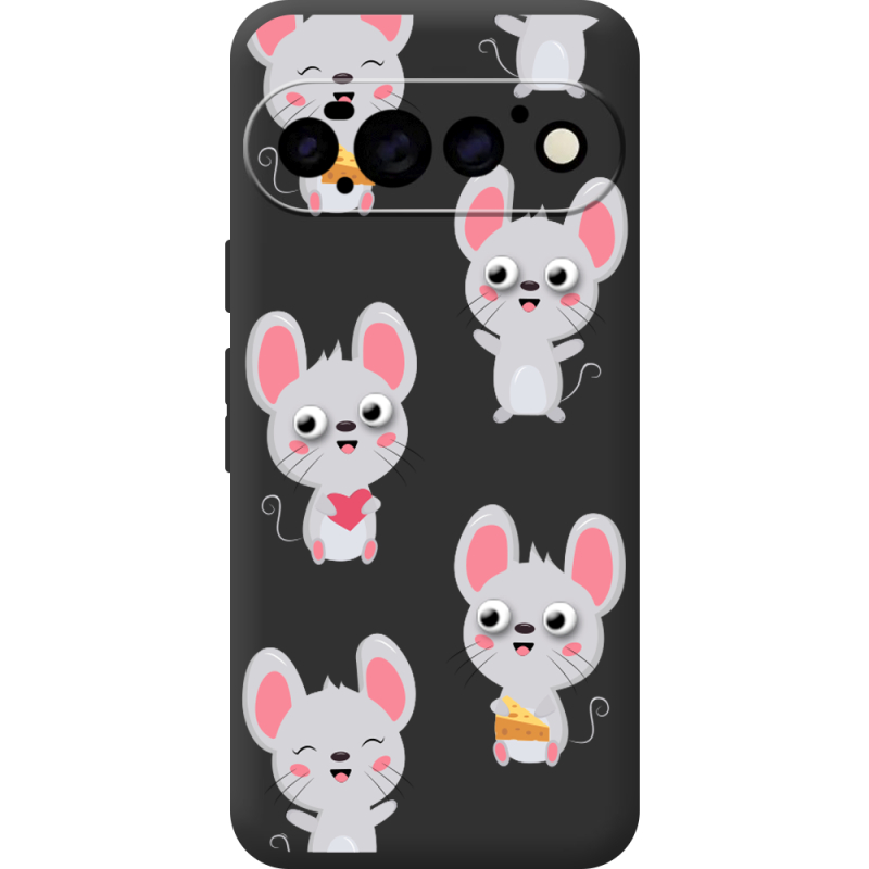 Прозорий чохол BoxFace Google Pixel 11 Pro с 3D-глазками Mouse