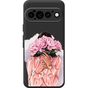 Прозорий чохол BoxFace Google Pixel 11 Pro Девушка с Пионами