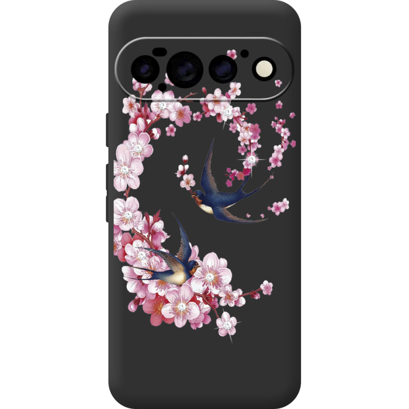 Чохол зі стразами для Google Pixel 11 Pro Swallows and Bloom