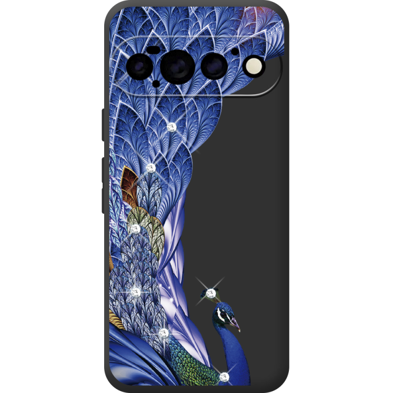 Чохол зі стразами для Google Pixel 11 Pro Peafowl