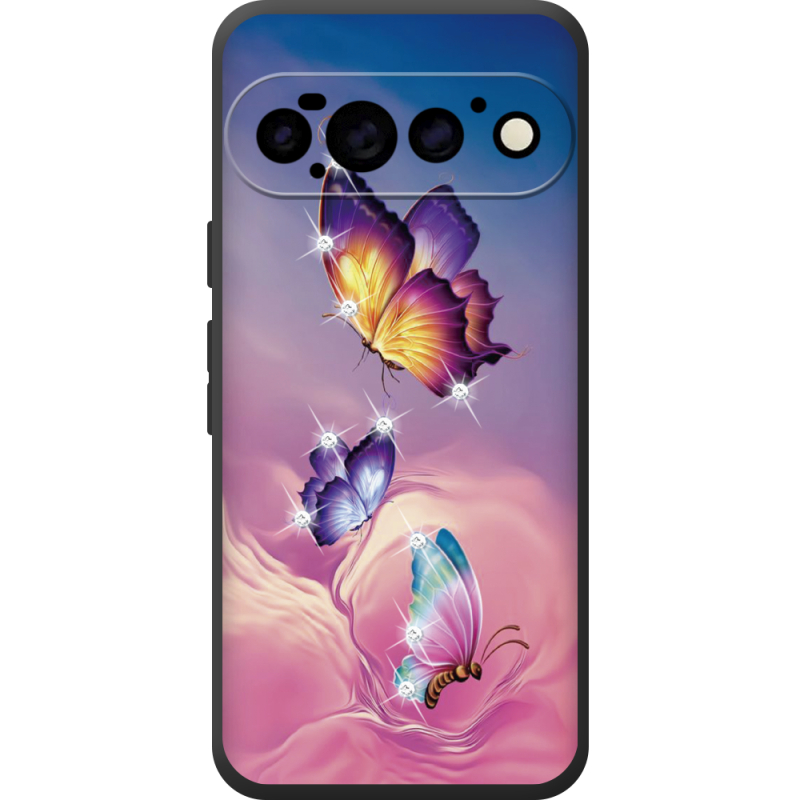 Чохол зі стразами для Google Pixel 11 Pro Butterflies