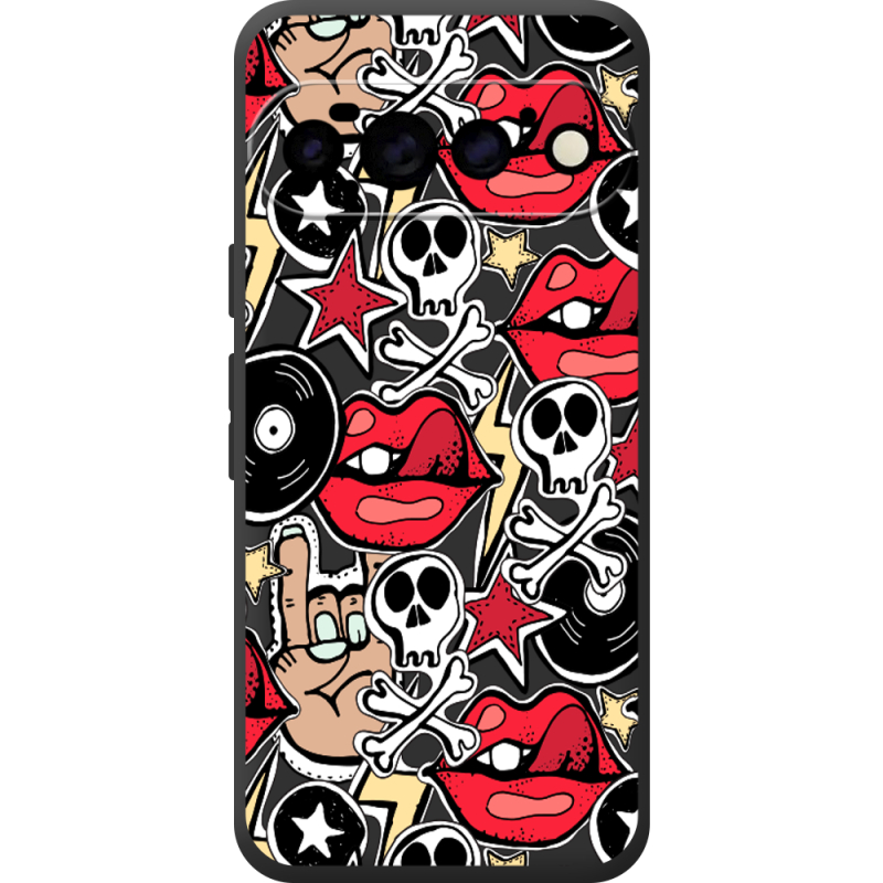 Чорний чохол BoxFace Google Pixel 11 Pro Rock Graffiti