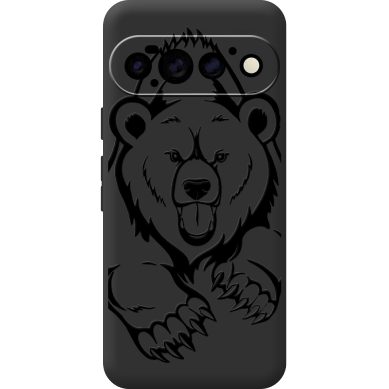 Чорний чохол BoxFace Google Pixel 11 Pro Grizzly Bear