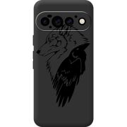 Чорний чохол BoxFace Google Pixel 11 Pro Wolf and Raven