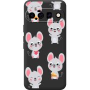 Прозорий чохол BoxFace Google Pixel 11 с 3D-глазками Mouse