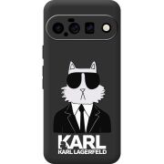 Чорний чохол BoxFace Google Pixel 11 Cat in Black