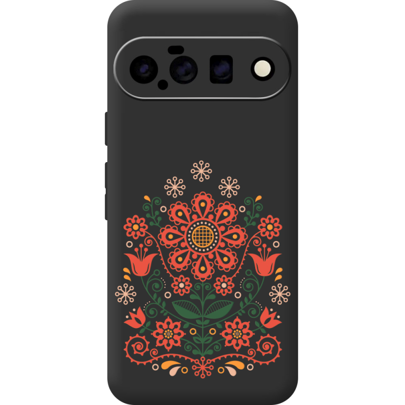 Чорний чохол BoxFace Google Pixel 11 Ukrainian Ornament
