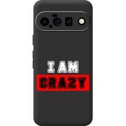 Чорний чохол BoxFace Google Pixel 11 I'm Crazy