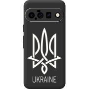 Чорний чохол BoxFace Google Pixel 11 Тризуб монограмма ukraine