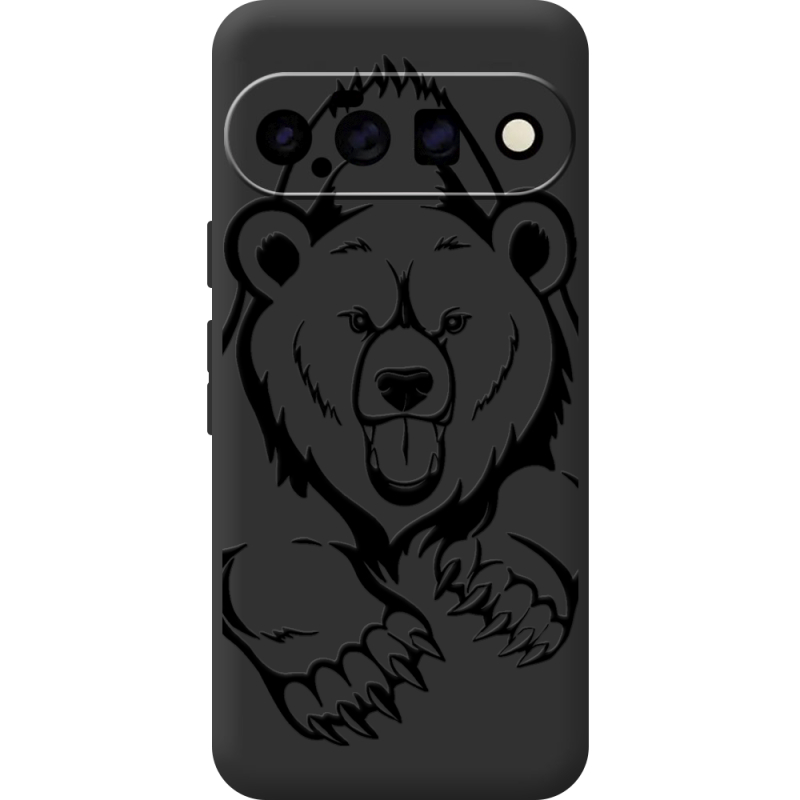 Чорний чохол BoxFace Google Pixel 11 Grizzly Bear