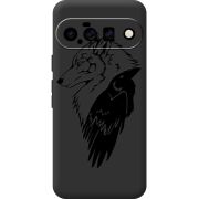 Чорний чохол BoxFace Google Pixel 11 Wolf and Raven