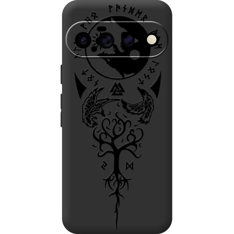 Чорний чохол BoxFace Google Pixel 11 Hugin and Munin