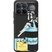 Прозорий чохол BoxFace Poco F8 Ultra City Girl