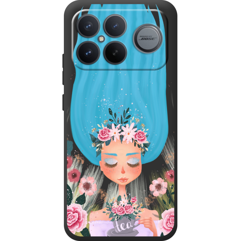 Прозорий чохол BoxFace Poco F8 Ultra Blue Hair
