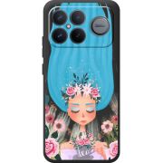 Прозорий чохол BoxFace Poco F8 Ultra Blue Hair