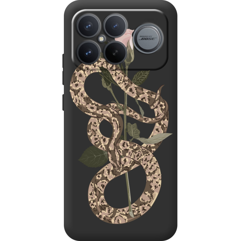 Прозорий чохол BoxFace Poco F8 Ultra Glamor Snake