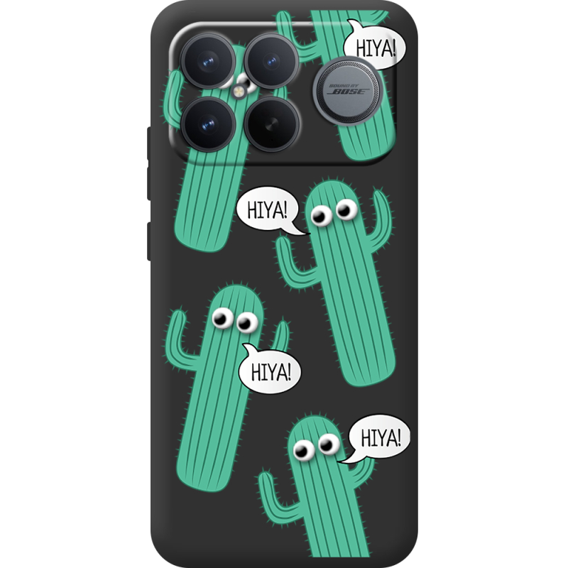 Прозорий чохол BoxFace Poco F8 Ultra с 3D-глазками HIYA