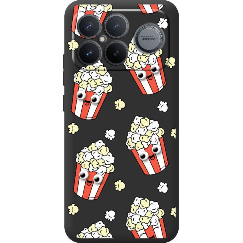 Прозорий чохол BoxFace Poco F8 Ultra с 3D-глазками Popcorn