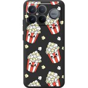 Прозорий чохол BoxFace Poco F8 Ultra с 3D-глазками Popcorn
