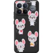 Прозорий чохол BoxFace Poco F8 Ultra с 3D-глазками Mouse