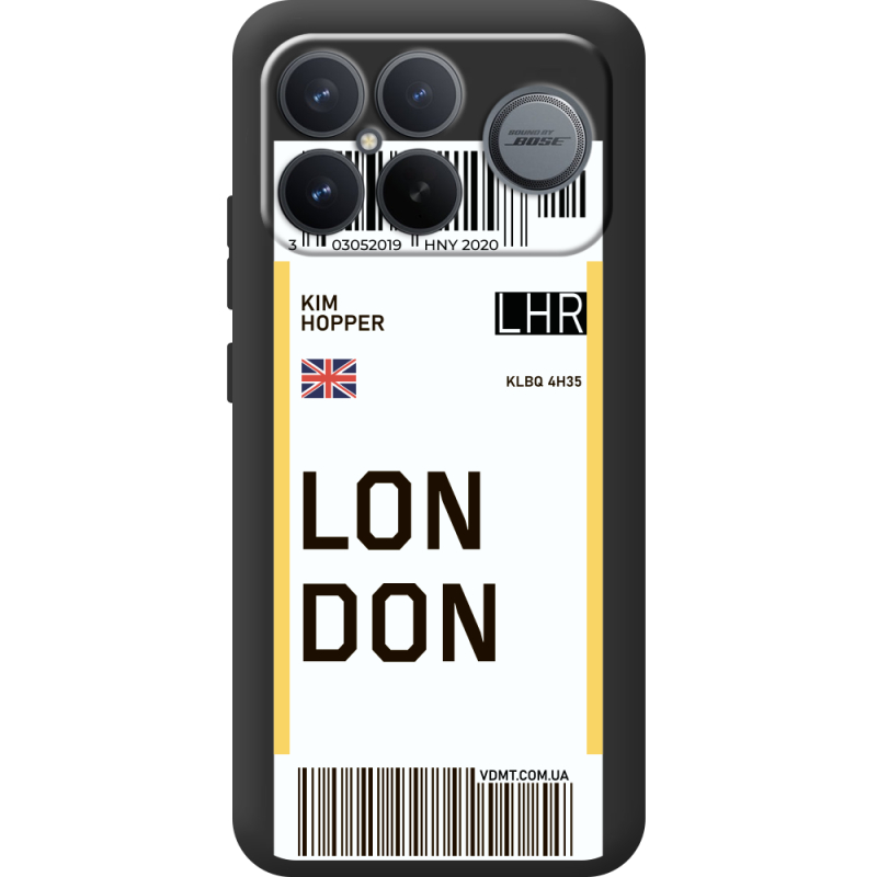 Прозорий чохол BoxFace Poco F8 Ultra Ticket London
