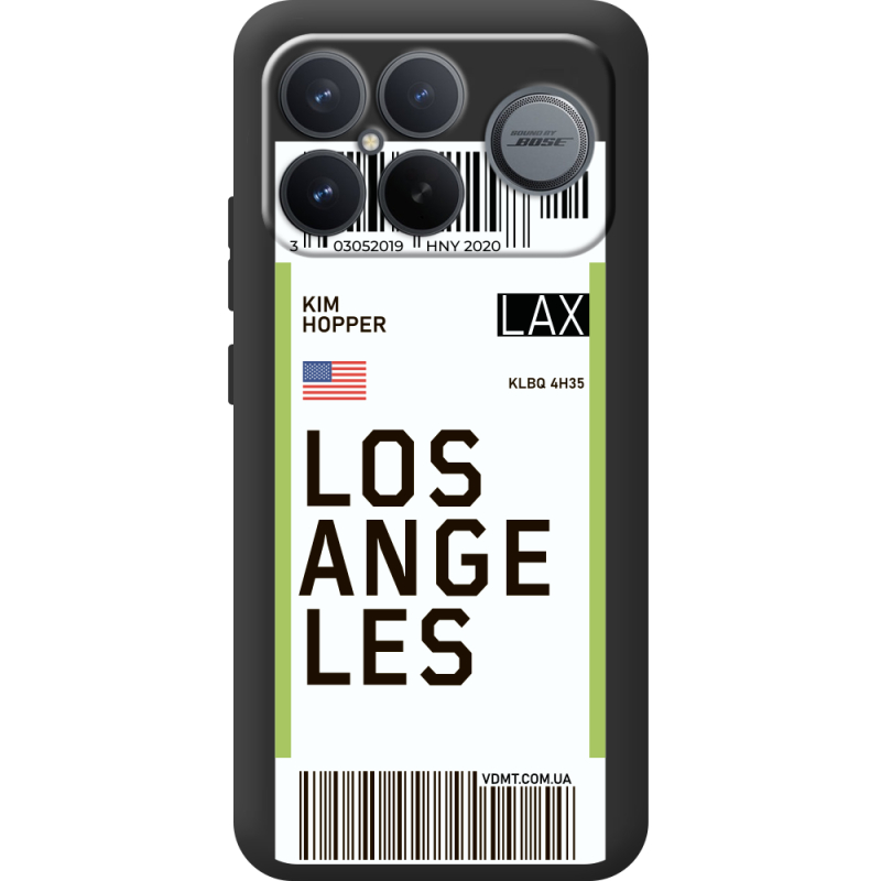 Прозорий чохол BoxFace Poco F8 Ultra Ticket Los Angeles