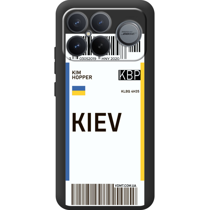 Прозорий чохол BoxFace Poco F8 Ultra Ticket Kiev