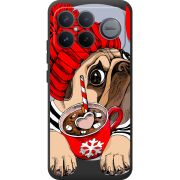 Прозорий чохол BoxFace Poco F8 Ultra Winter Puggy
