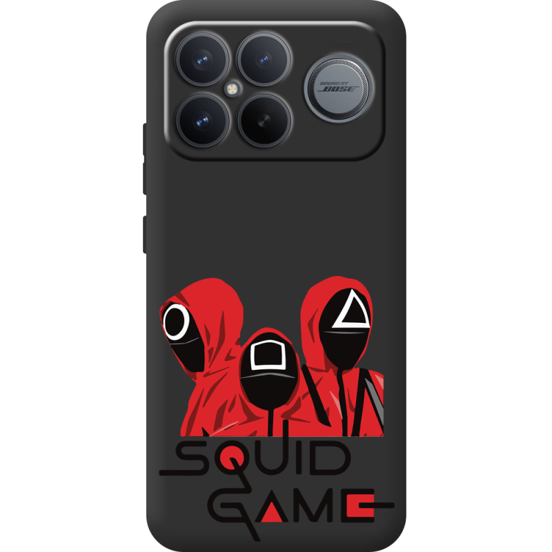 Прозорий чохол BoxFace Poco F8 Ultra siquid game люди в красном