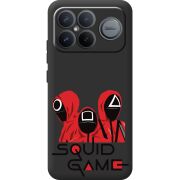 Прозорий чохол BoxFace Poco F8 Ultra siquid game люди в красном